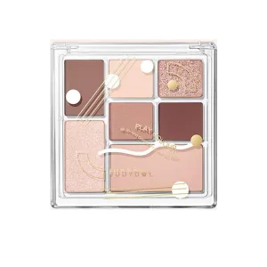 1 PC NEW Juduo 7 Color Play Color Eyeshadow Palette, All in One Palette Silky Smooth Pigmented Shimmer Matte Creamy Eyeshadow Palette, 8.5g (#17)