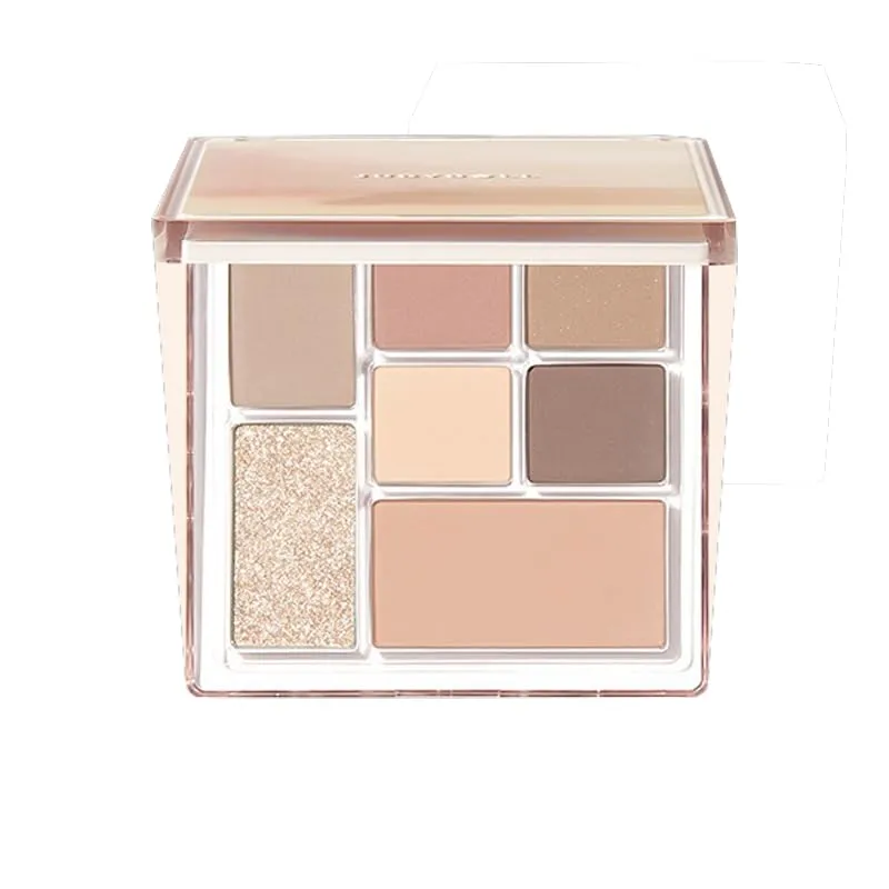 1 PC NEW Juduo 7 Color Play Color Eyeshadow Palette, All in One Silky Smooth Pigmented Shimmer Matte Creamy Powder Eyeshadow Palette, 0.3 Ounce (#26)