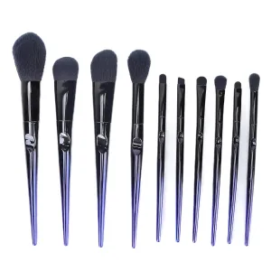 10pcs Eyeshadow Blush Brush Set, Portable Soft Hair Cosmetic Makeup Tools, Ergonomic Handle, Fine Hair, for Home Travel Use