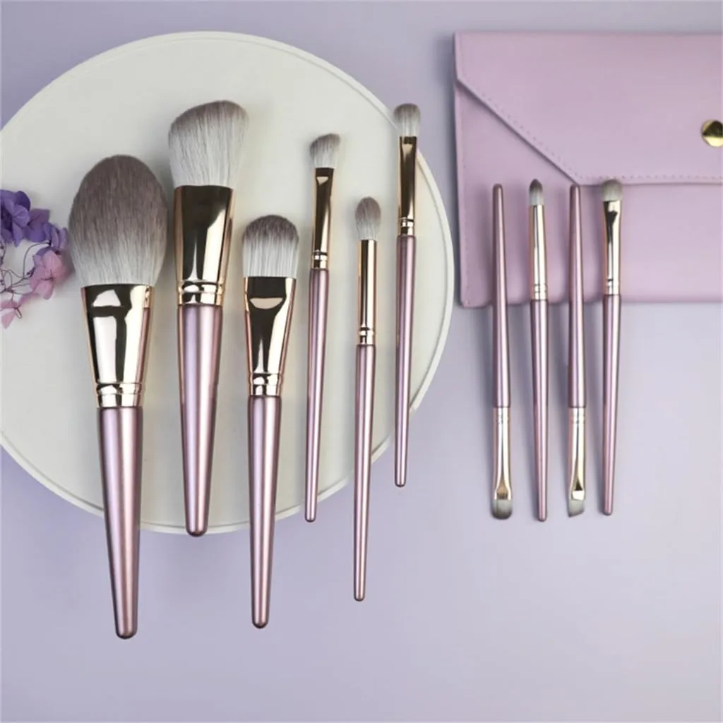 10pcs Makeup Brushes Set Foundation Brushes Soft Hair Super Soft Eyeshadow Brushes Complete Set