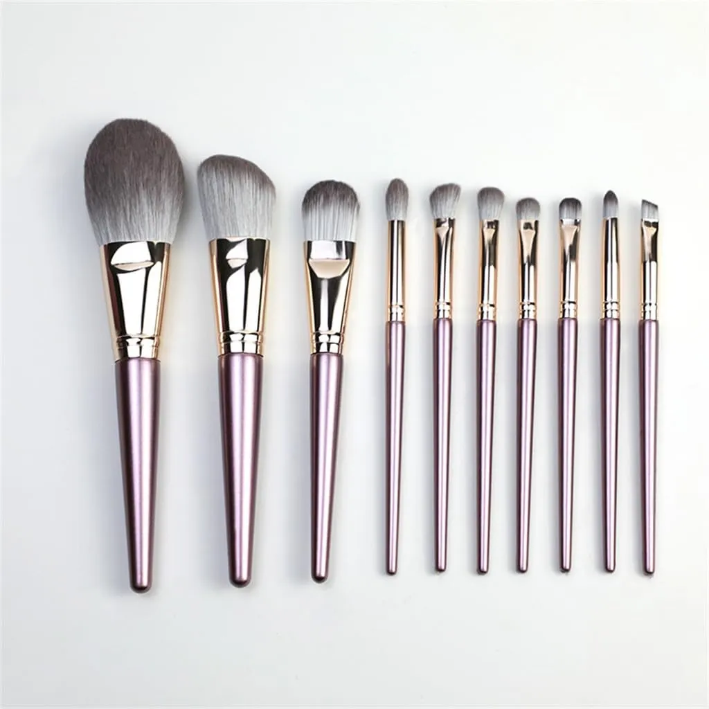 10pcs Makeup Brushes Set Foundation Brushes Soft Hair Super Soft Eyeshadow Brushes Complete Set