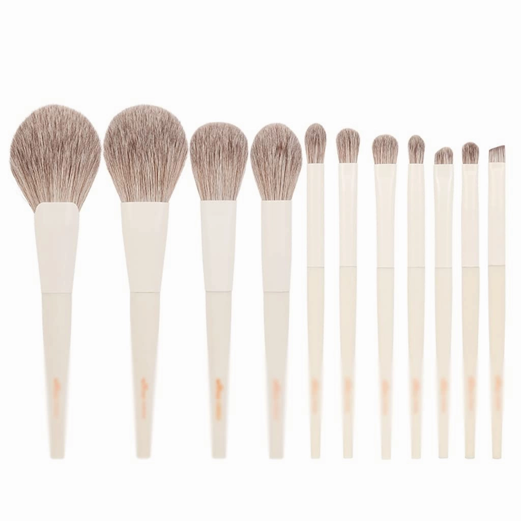 11 Pcs Makeup Brushes Set Complete Synthetic Make Up Brush Kit for Powder Contour Eyeshadow Make Up Brushes