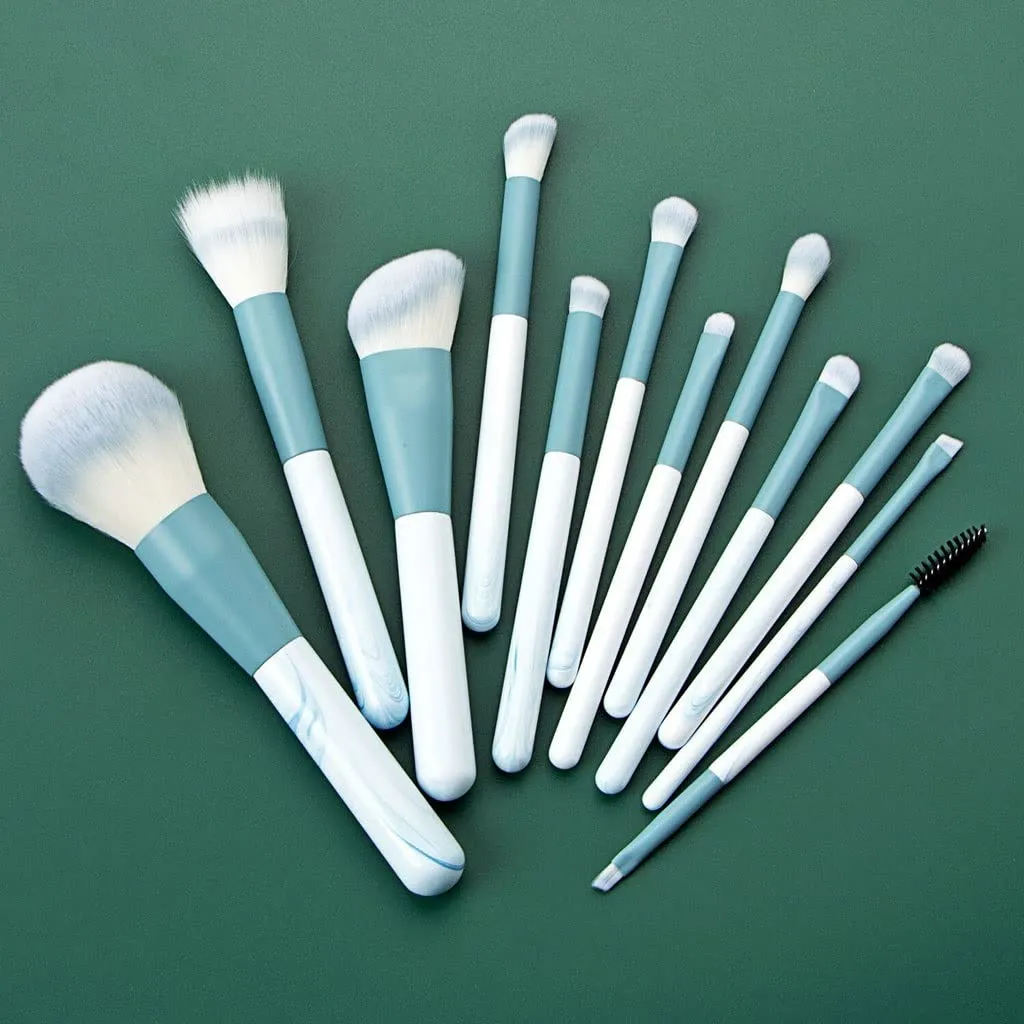 12 Makeup Brushes Set Complete Set Of Loose Powder Brushes Beauty Tools Eyeshadow Set Blade Brushes