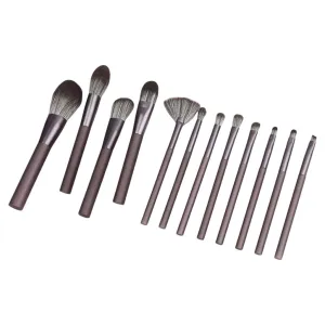 12 Makeup Brushes Set Liquid Makeup Blending Brush Face Powder Blusher Concealers Eyeshadow Contoured Make Up Brush Set