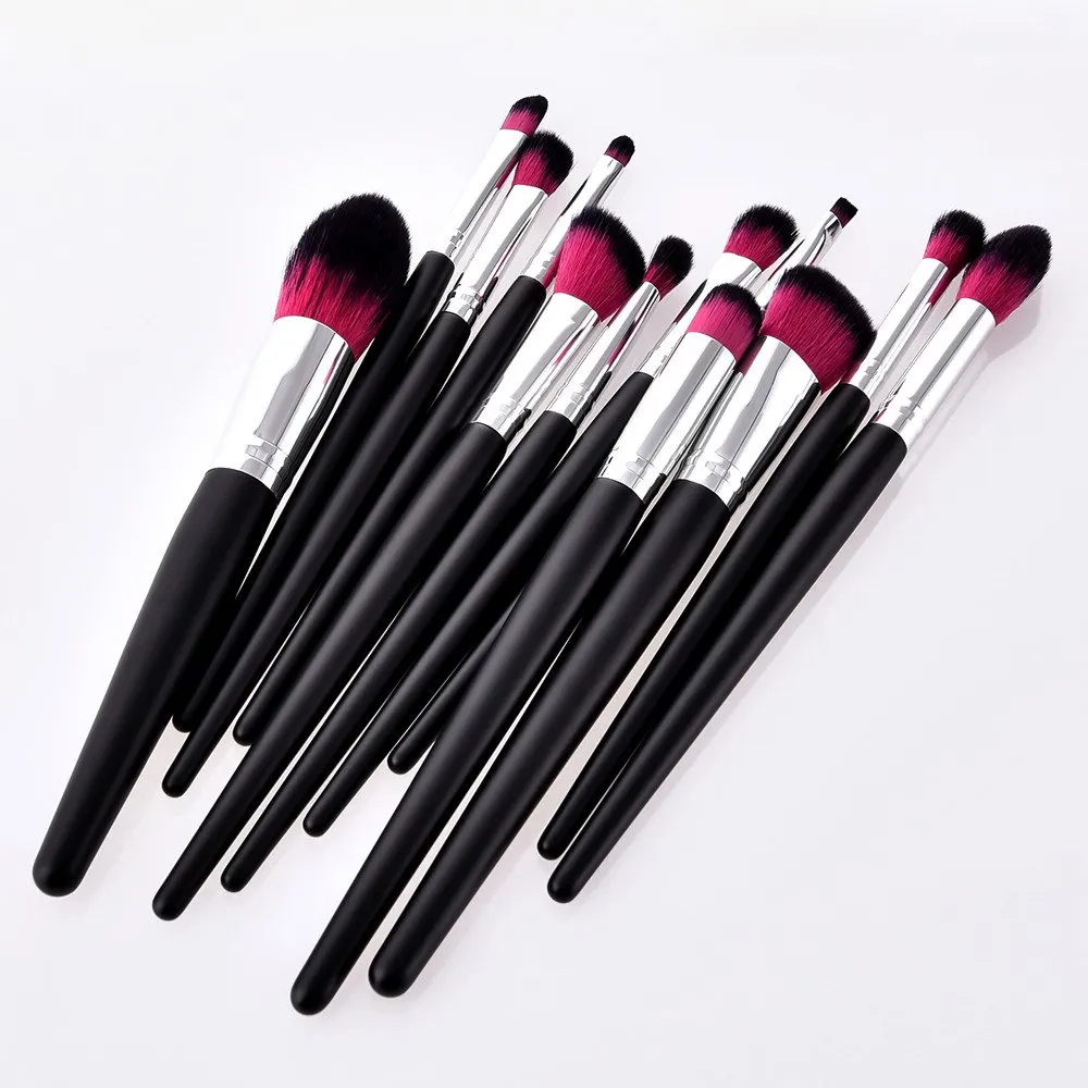 12Pcs Set Eyeliner Makeup Eyeshadow Brush Lip Powder Tool Foundation Brushes Brush Star Make up Alien