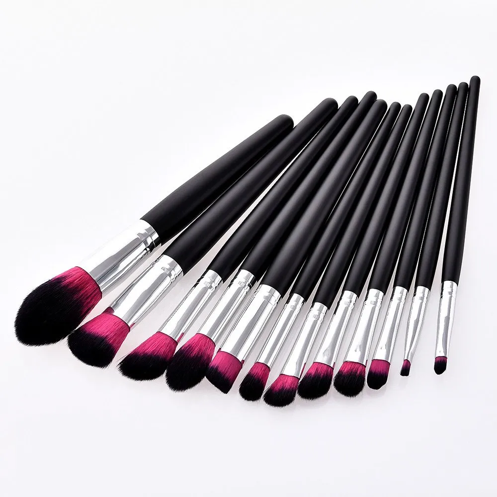 12Pcs Set Eyeliner Makeup Eyeshadow Brush Lip Powder Tool Foundation Brushes Brush Star Make up Alien