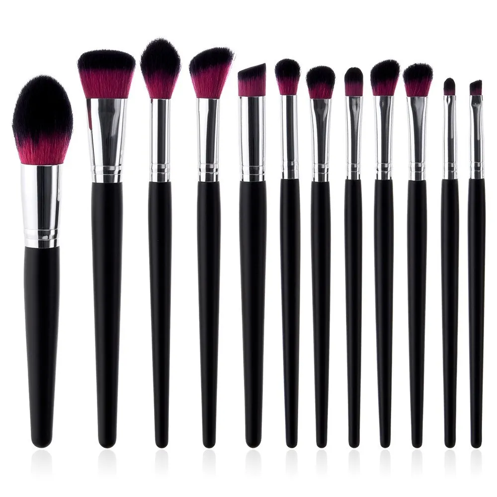 12Pcs Set Eyeliner Makeup Eyeshadow Brush Lip Powder Tool Foundation Brushes Brush Star Make up Alien