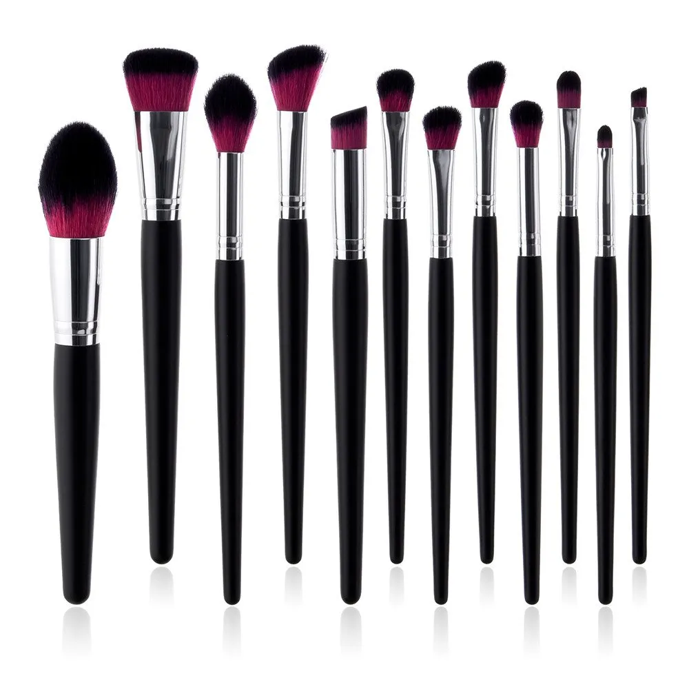 12Pcs Set Eyeliner Makeup Eyeshadow Brush Lip Powder Tool Foundation Brushes Brush Star Make up Alien