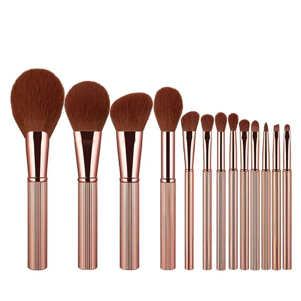 13 Pcs Makeup Brushes Set Powder Contour Blush Eye Shadow Blending Eyeshadow Make Up Brush