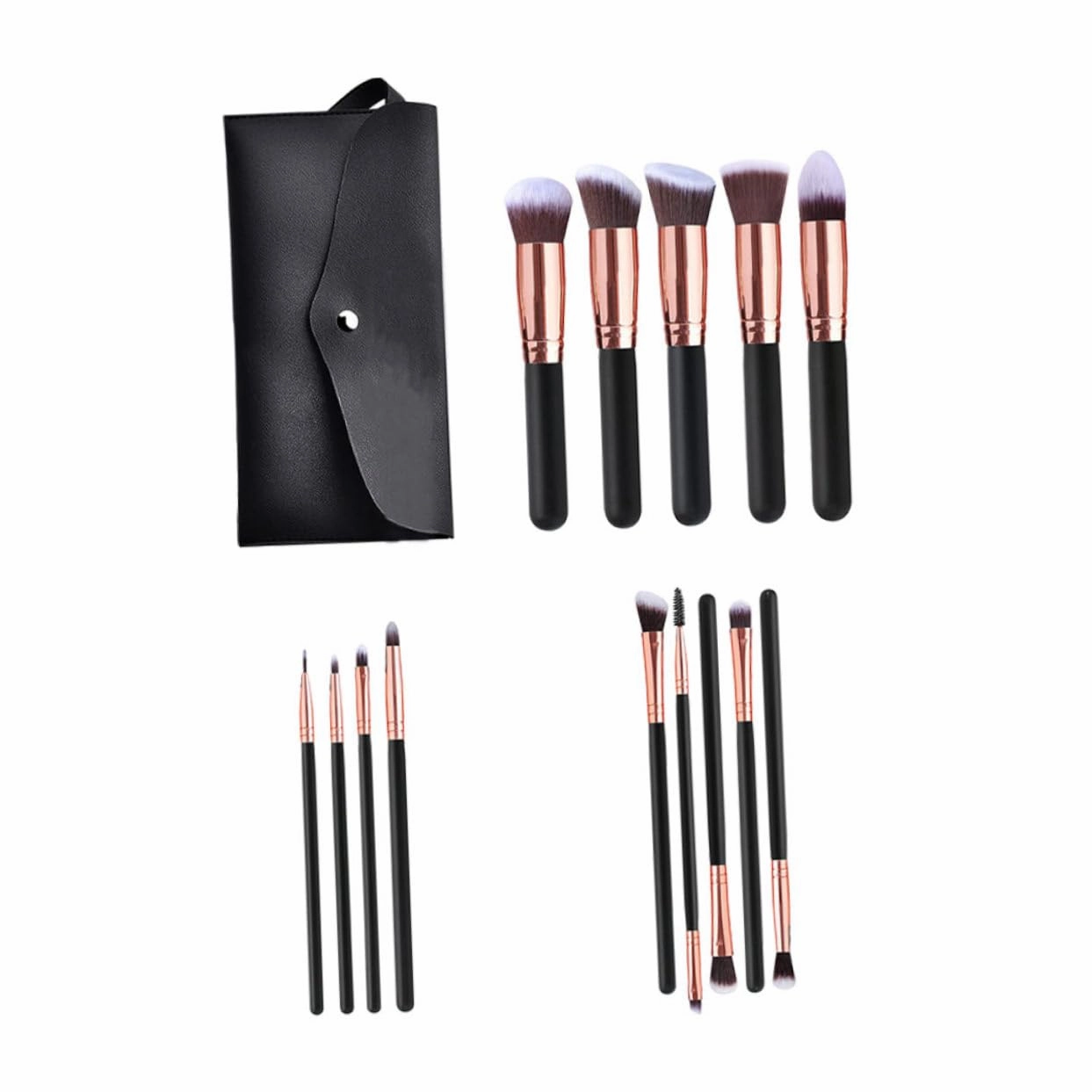 14Pcs Makeup Brush with Bag Premium Eyeshadow Brushes for Liquid Powder Makeup Applications Easy to Clean Comfortable Handle for Beauty Enthusiasts