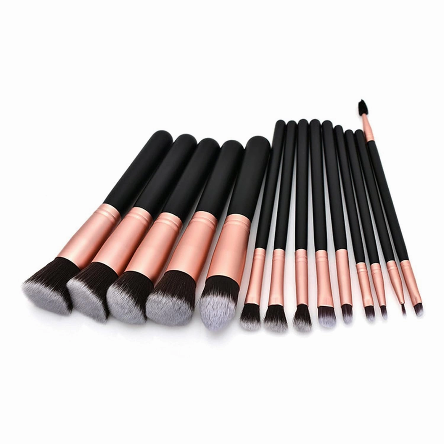 14PCS Makeup brushes set Lip Makeup Eyebrow Brushes Powder Cosmetic Brush Eyeshadow Brush(B)