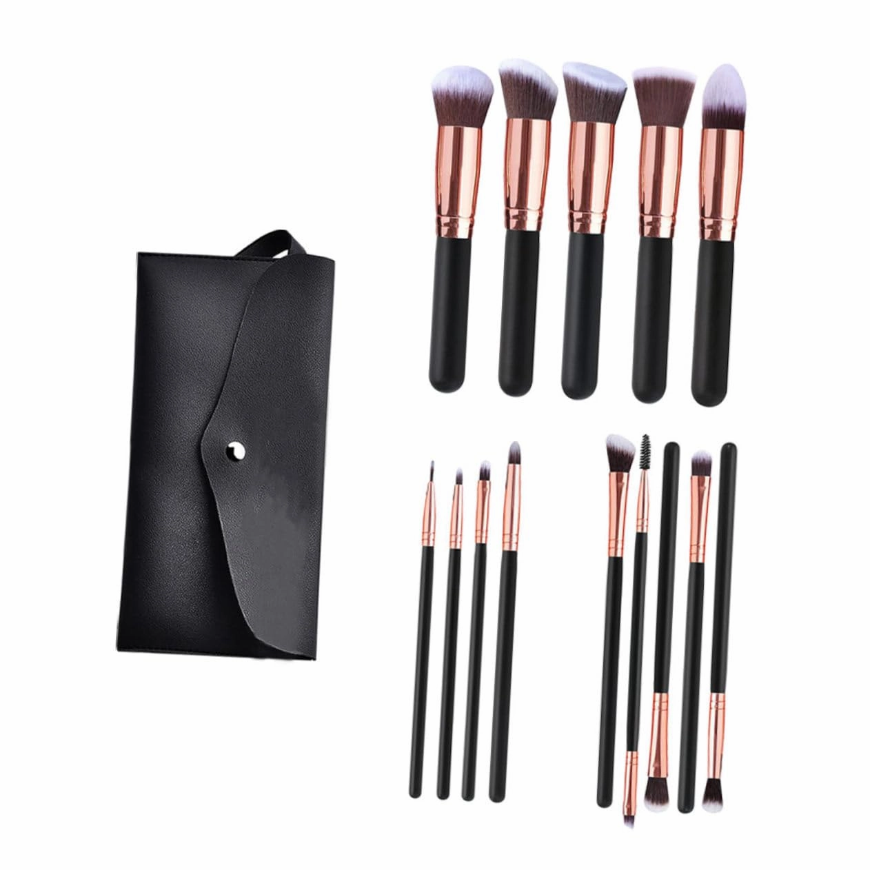 14pcs Professional Makeup Brush for Eyeshadow Application Versatile Makeup Tools for Blending Contouring and Shadowing Easy to Clean Reusable for Beginners