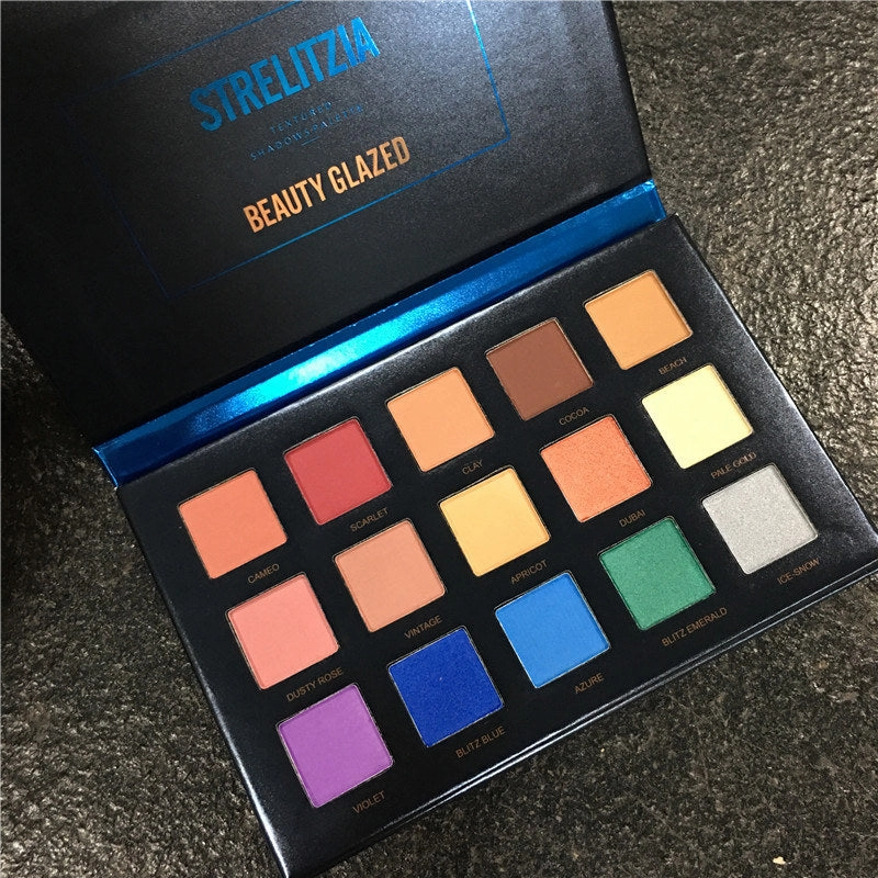 15 ColorEye Matte Glitter Eyeshadow