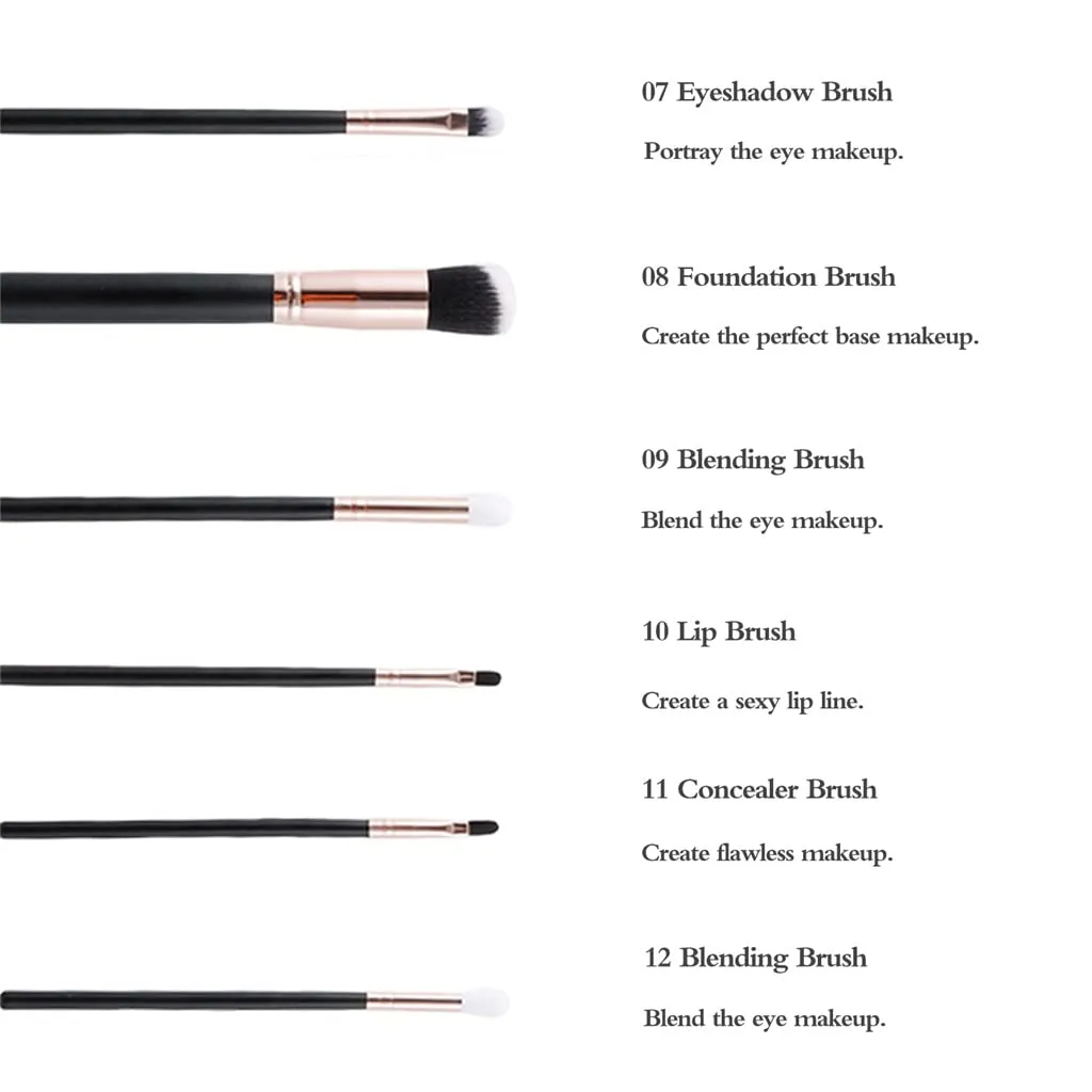 15Pcs Makeup Brushes Set Cosmetic Foundation Powder Blush Eye Shadow Lip Blend Wooden Make Up Brush Tool Kit