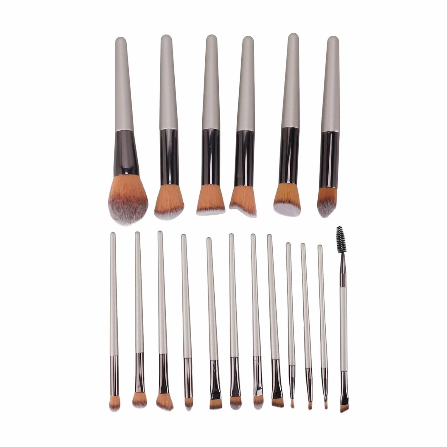 18 Pieces Makeup Brush Set Soft Silky Makeup Applicator Eyeshadow Blush for Beginners Women