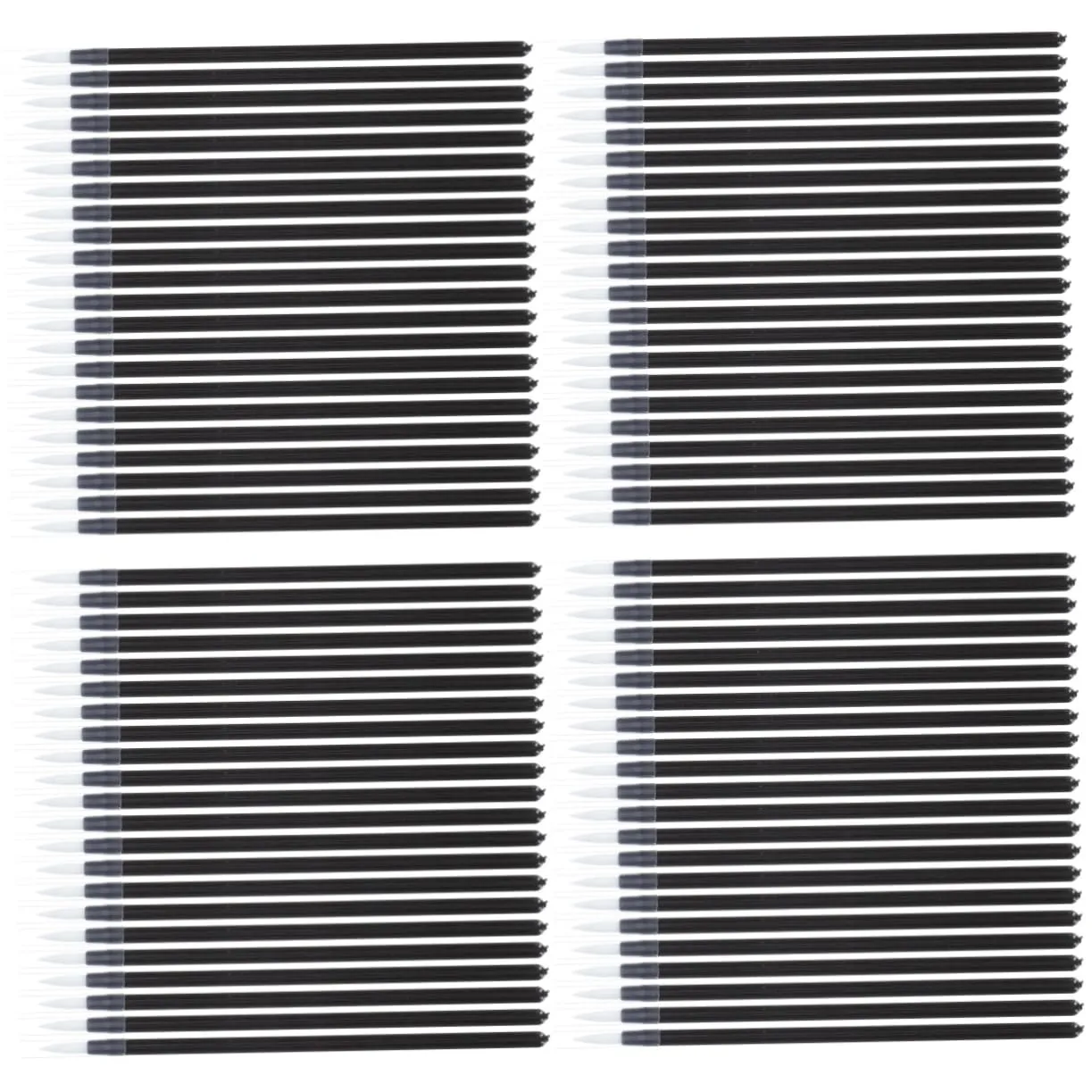 200pcs Portable Makeup Brush Eyeliner Eyeshadow and Brow Brushes for Simple Makeup for Women and Girls Box Packaging