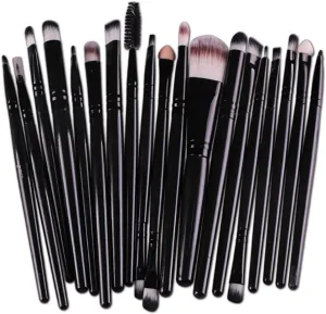 20Pc Cosmetic Brushes Makeup Brush Set Eyeshadow Foundation Lip Powder Eyeliner Set Brush Foundation Oval Brush