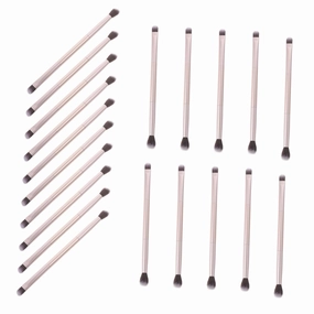 20pcs Double-headed Eye Makeup Brushes Versatile Cosmetic Blending Brush for Eyeshadow and Nose Shadow Application Elegant Bristles for Precision and Comfort