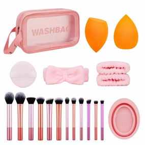 20x Makeup Brush Set Powder Brush Blending Brush Eyeshadow Brush Cosmetic Brush Basic Essential Brush Set For Travel