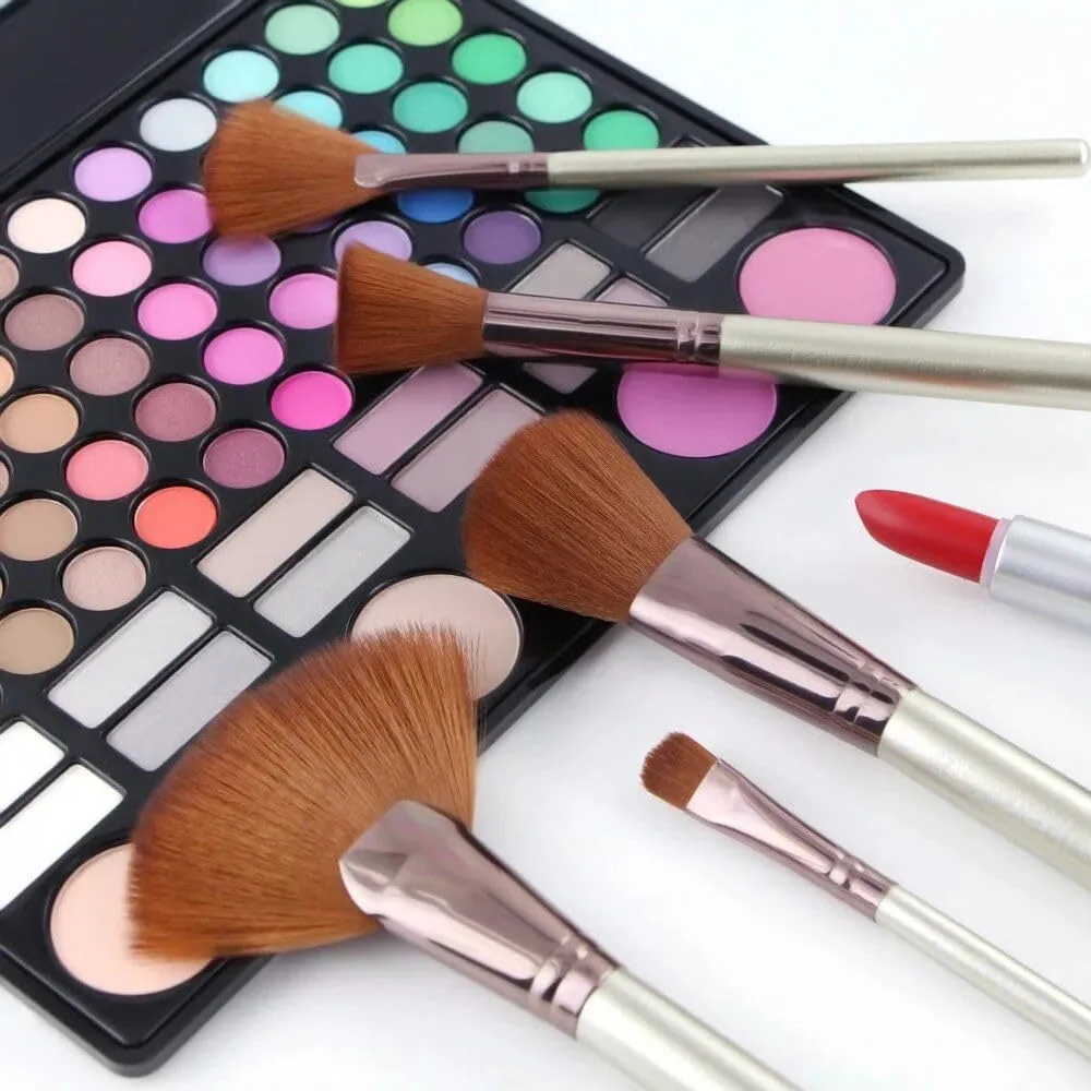 22-Piece Premium Makeup Brush Set with Cosmetic Bag black