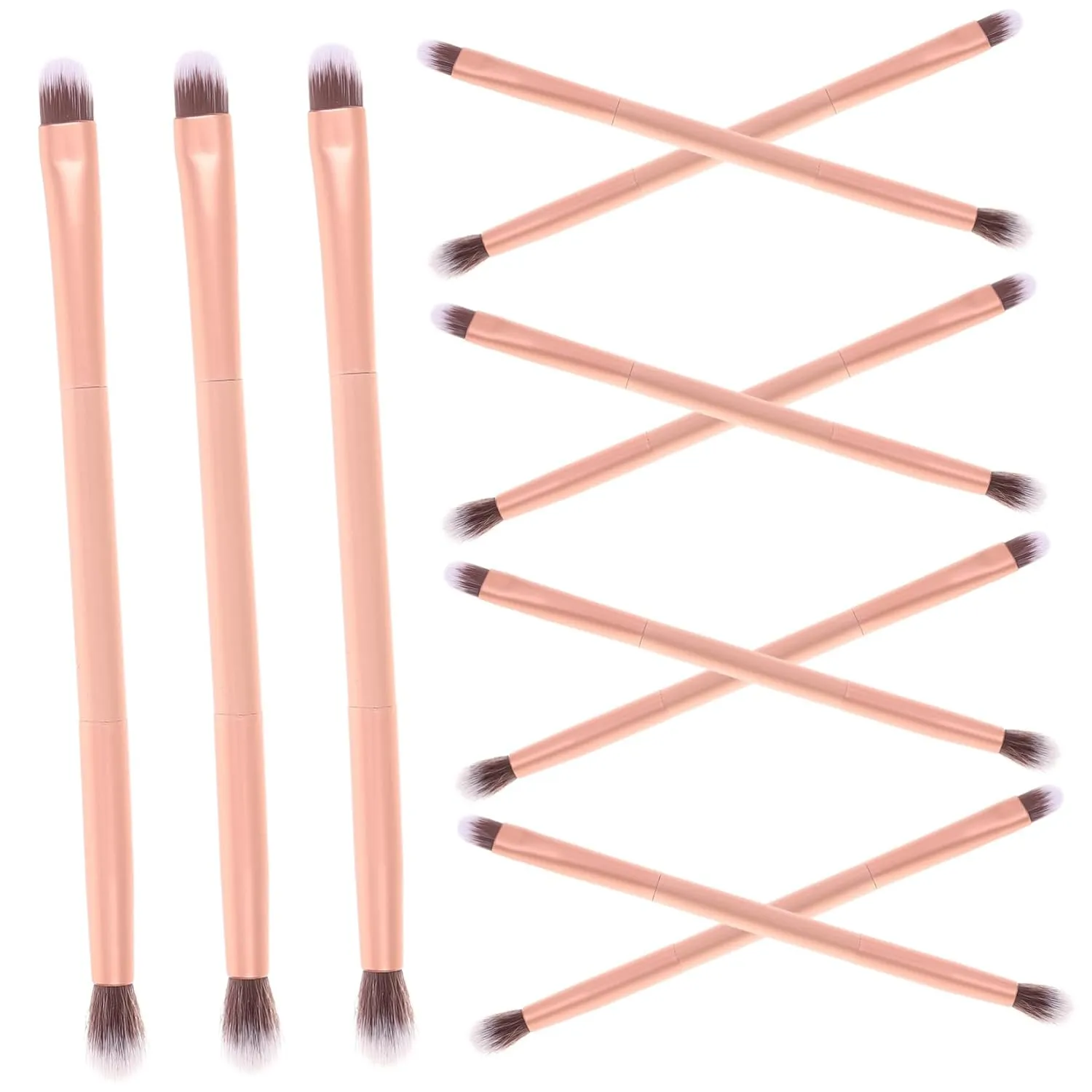 24pcs Double Ended Eye Shadow Brush for Makeup Professional Eye Brushes for Women Easy Application Safe Materials for Amateurs Artists Finish
