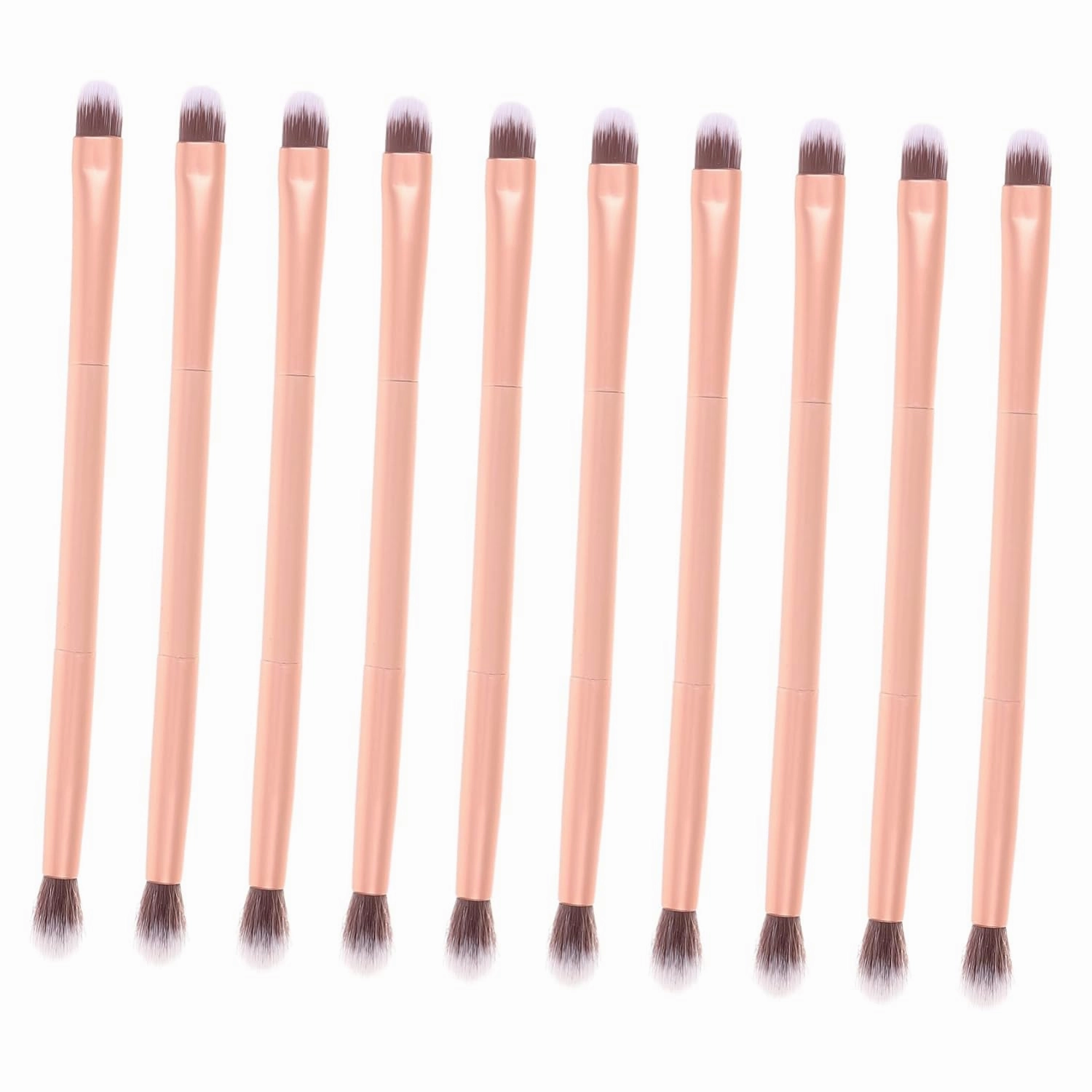 24pcs Double Ended Eyeshadow Makeup Brush for Women Powder Applicator for Smooth Application Travel-friendly Cosmetic Tools for Eye Shadow and Nose Contouring