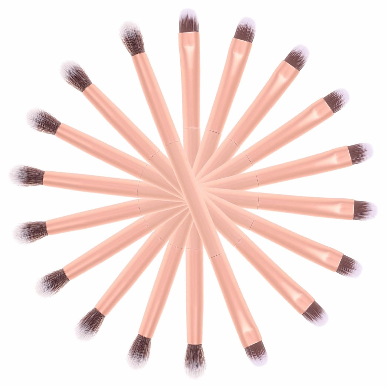24pcs Dual-ended Eyeshadow Brushes Professional Handle Makeup Tools for Blending Eye Makeup for Home Salon Use Tube Design