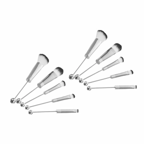 2 Sets Makeup Brush with Handles Soft Bristles for Blush and Eyeshadow Lightweight and Portable Cosmetic Tools for Women for All Occasions