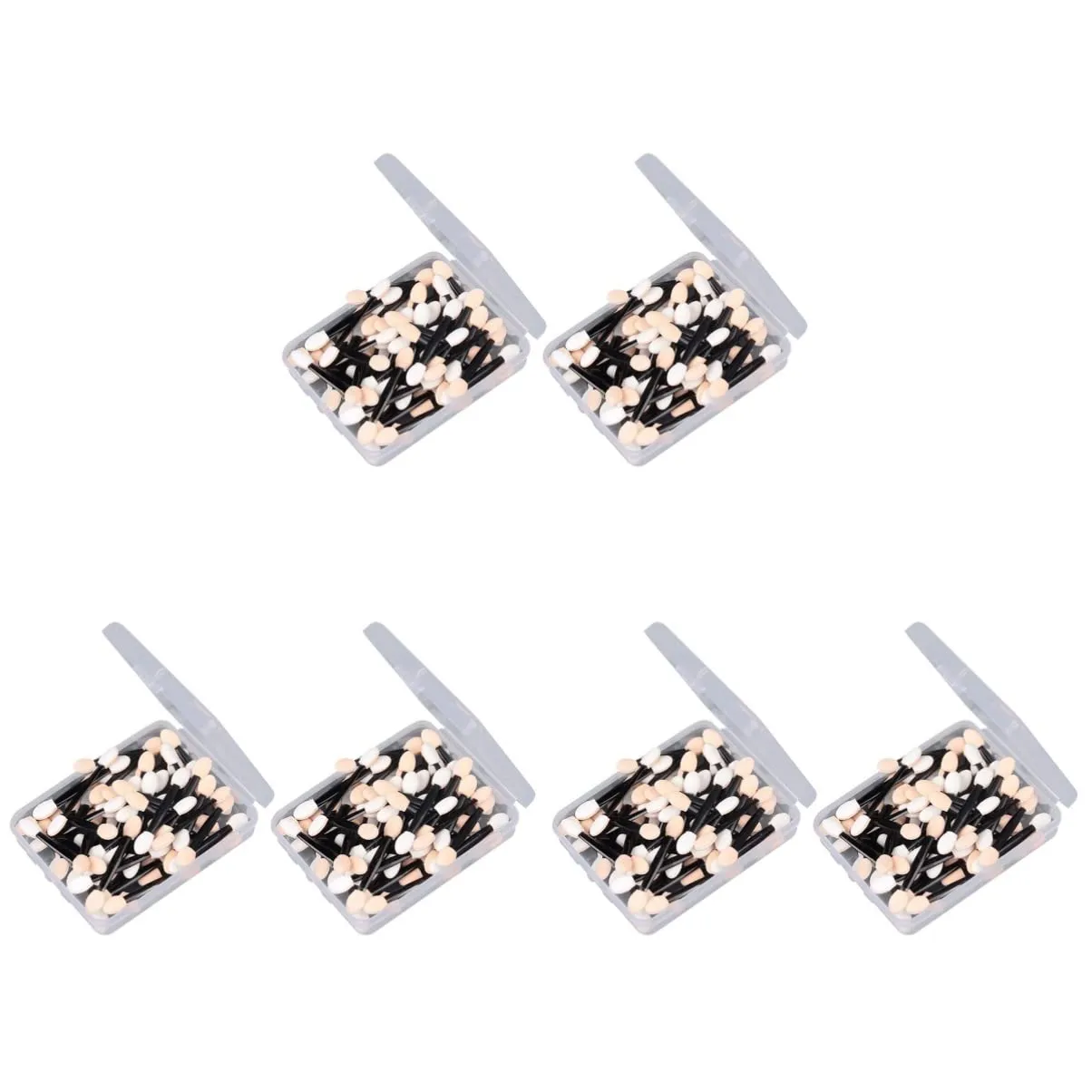 300pcs Disposable Dual Sided Eyeshadow Brushes for Makeup Application Soft Sponge Material for Professionals and Beginners Travel-friendly Cosmetic Tool