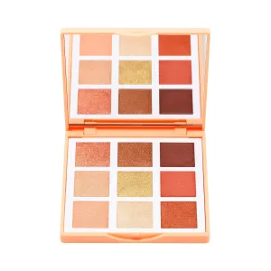 3INA MAKEUP - Vegan - Cruelty Free - The Sunset Eyeshadow Palette - Multicolor - 9 Buildable Longwearing Highly Pigmented Peach, Terracotta and Golden Shades