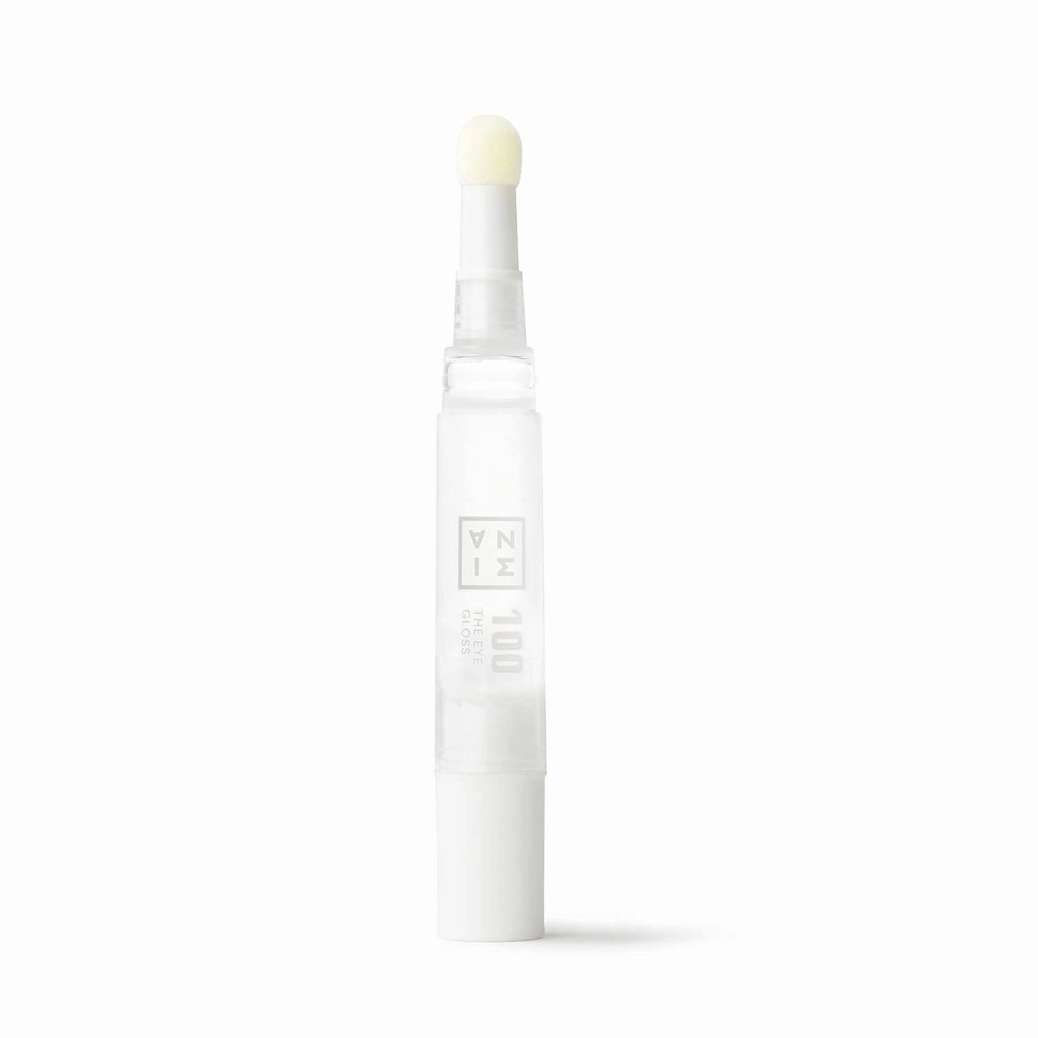 3INA Makeup Eye Gloss 100 Liquid Eyeshadow Pen - Blendable, Transparent, Luminous Eye Shadow - Wet Look Effect - Vegan, Paraben, and Cruelty Free