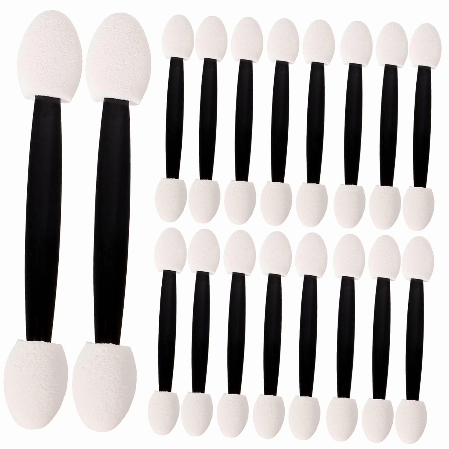 3pcs Double-ended Eyeshadow Applicator Makeup Sponge Tools for Easy Blending Comfortable Grip and Skin-friendly Use for Eye Makeup Enthusiasts and Beginners