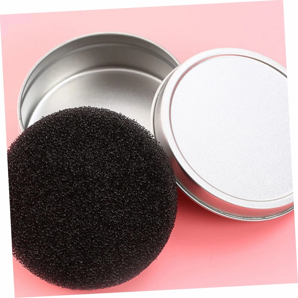 3sets Makeup Brush Cleaning Sponge Set Quick Dry Cleaner Box Single Layer Sponges Replacement Cotton Pads Efficient Reusable Go Makeup