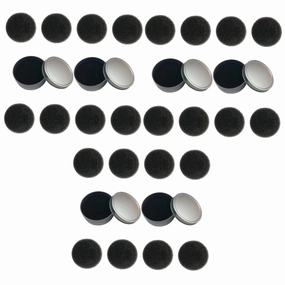 3sets Makeup Brush Cleaning Sponge Set Quick Dry Cleaning Box for Efficient Brush Care Includes Single Layer Sponges Replacement Cotton Pads Go Makeup