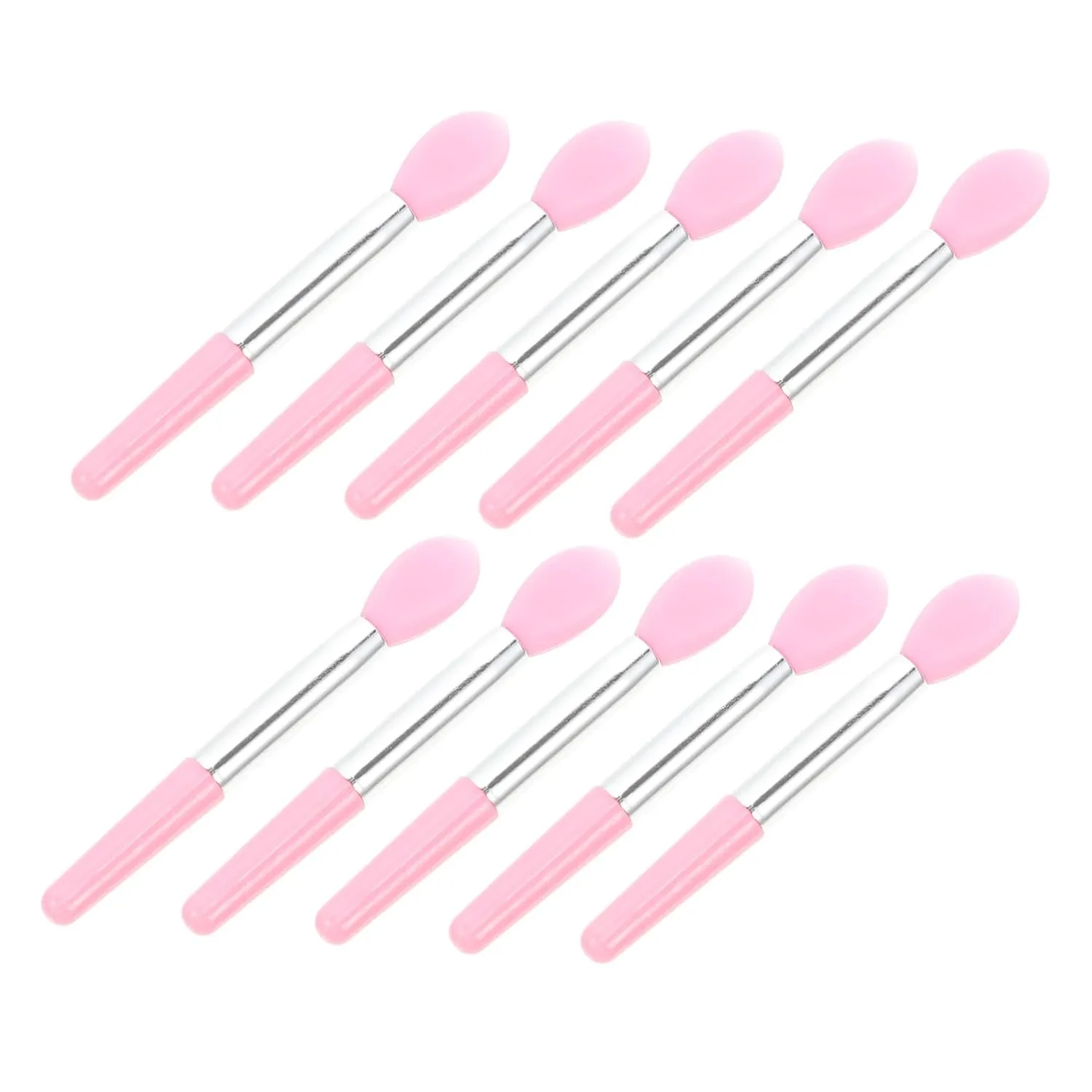 50pcs Silicone Lip Brush Versatile Makeup Applicators for Eyeshadow Lip Masks Skin-friendly Easy to Clean for Home