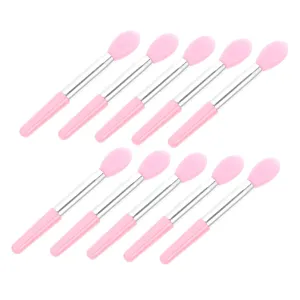 50pcs Silicone Lip Brush Versatile Makeup Applicators for Eyeshadow Lip Masks Skin-friendly Easy to Clean for Home