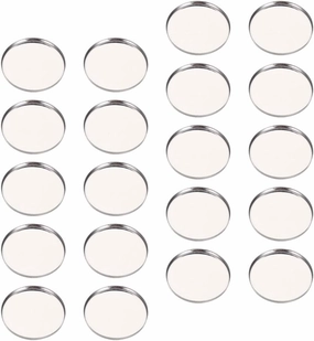 50pcs Eyeshadow Palette Circle Pots Grey Eyeshadow Storage Case for Travel