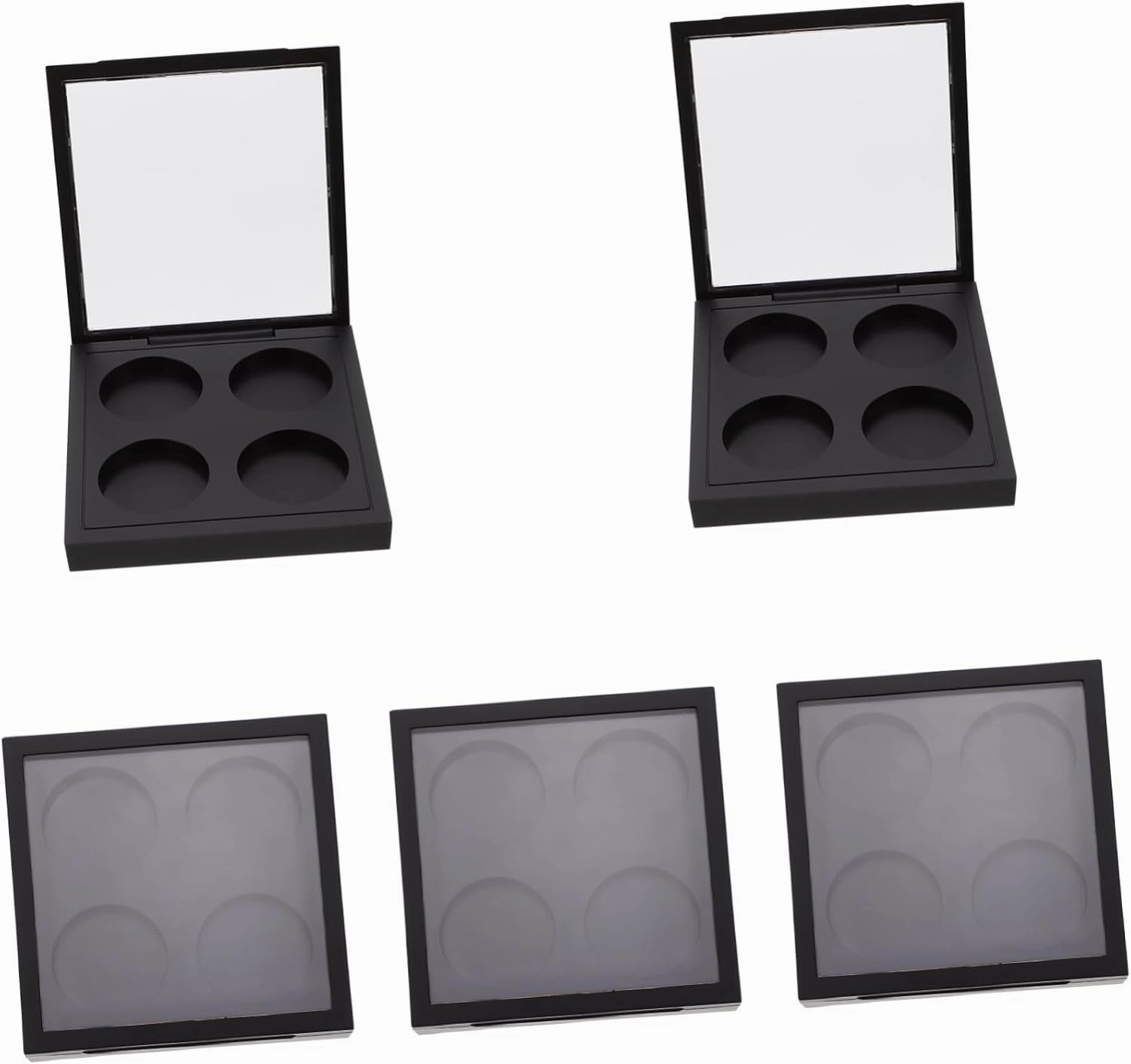 5pcs Magnetic Buckle Eye Shadow Cases Empty Eye Cosmetics Storage Plates Organize Your Makeup Collection