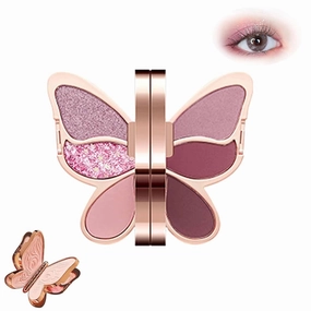6 Colors Eyeshadow Palette Butterfly Eye Shadow,Butterfly eyeshadow palette,Eyeshadow palette 6 color,Matte and glitter eyeshadow palette,Eyeshadow palette professional makeup,Butterfly eyeshadow (04)