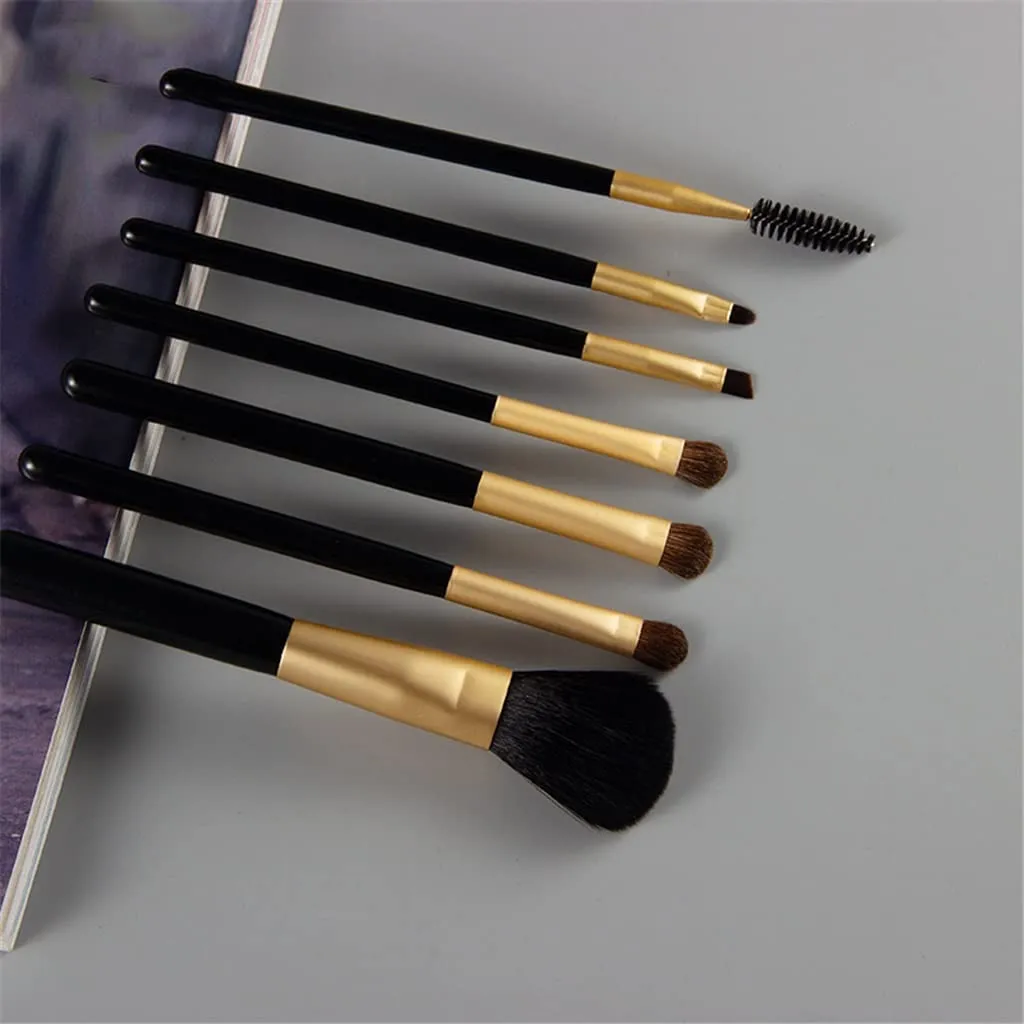 7Pcs Makeup Brushes Set Professional Brush Make up Foundation Eyeshadow Eyelashes Lip Concealer Powder Cosmetics Kit Tools