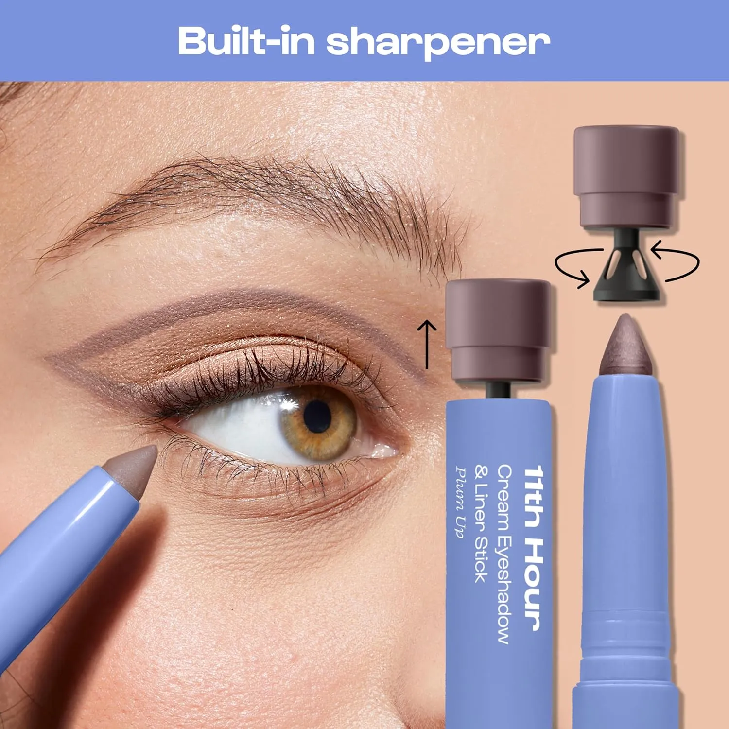 ALLEYOOP 11th Hour Cream Eye Shadow Sticks - Espresso Self (Matte) - Award-winning Eyeshadow Stick - Smudge-Proof and Crease Proof for Over 11 Hours - Easy-To-Apply and Compact for Travel, 0.05 Oz