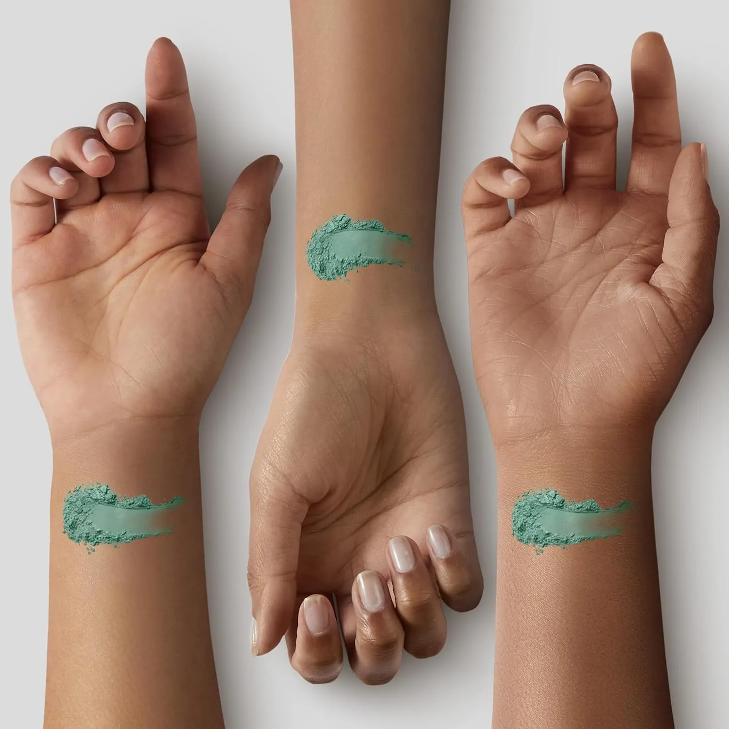 Aloe Matte Turquoise Teal Green Soft Pressed Powder Single Vegan Eyeshadow; Talc, Paraben & Cruelty Free