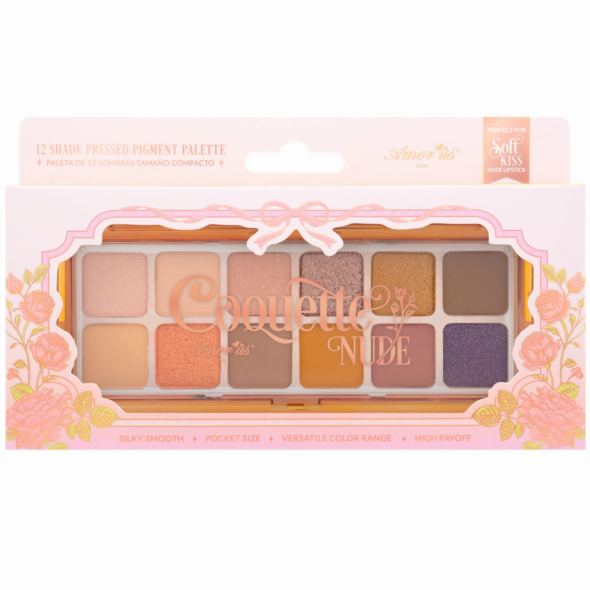 Amor Us Coquette Nude Pressed Pigment Palette - Wholesale Display 12 Units (CO-NCESD)