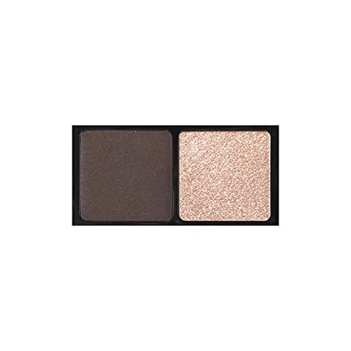 ANNA SUI - Eye Color Compact - Two-Tone Eye Shadow Fillers for Eyeshadow Palette - Brown and Pearl Beige Light Orange Long-Lasting Eye Makeup - 03 Bitter Chocolate x Sugar - 0.05 oz.