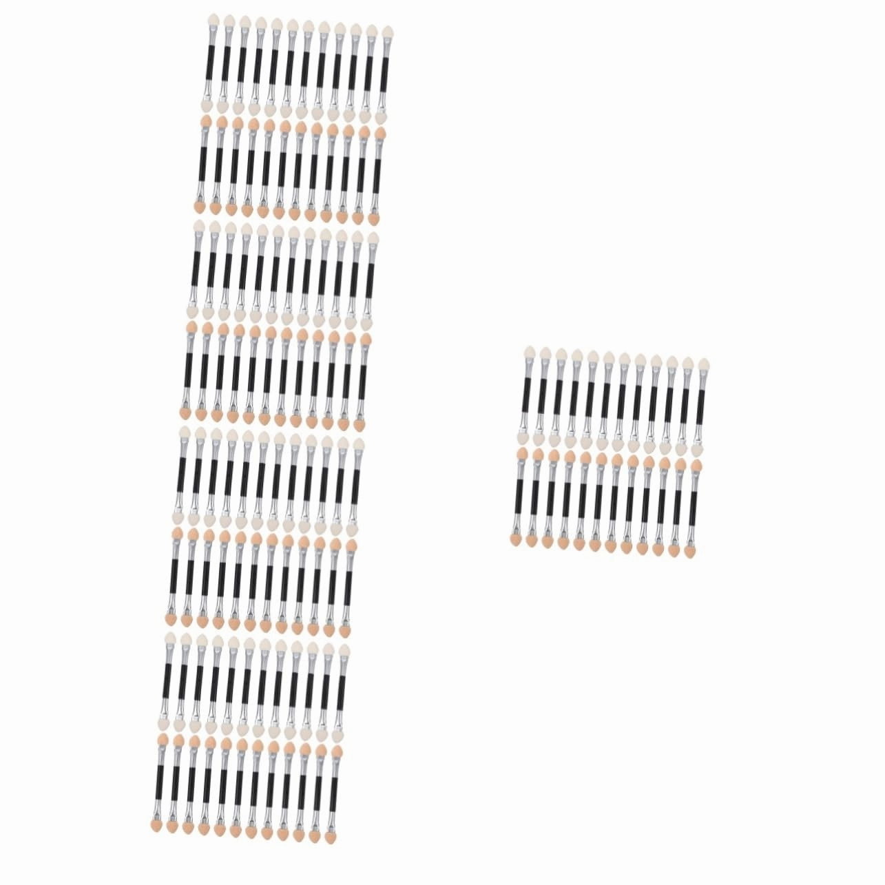 balacoo 120pcs Double Ended Eyeshadow Brush for Women Portable Makeup Applicators for Easy Blending Versatile Use for Eyeshadow Nose Shadow and Lips for Home Travel