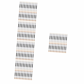 balacoo 120pcs Double Ended Eyeshadow Brush for Women Portable Makeup Applicators for Easy Blending Versatile Use for Eyeshadow Nose Shadow and Lips for Home Travel