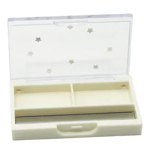barenx Eyeshadow Palette Pallet Case W/Mirror Small Blush DIY Holder Container Palette