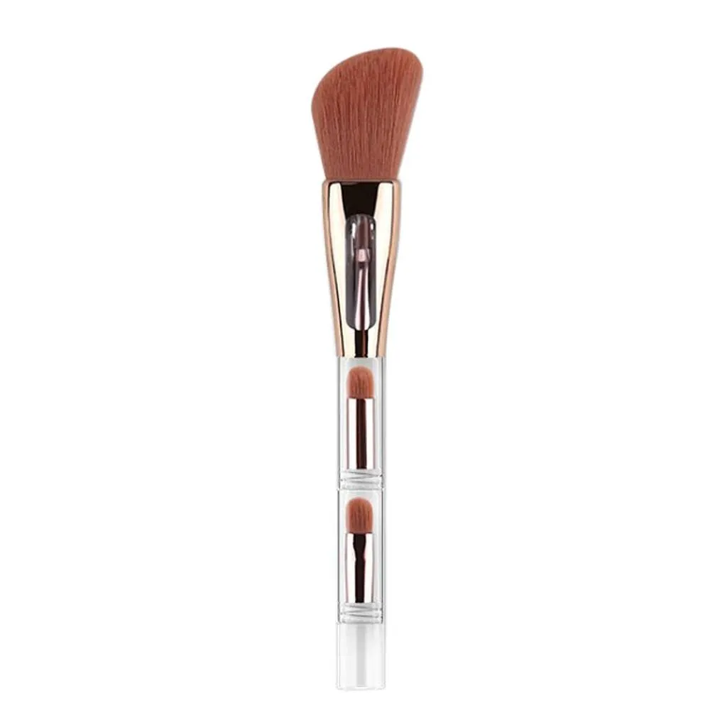barenx Portable Soft Makeup 4 in 1 Foundation Liquid Loose Powder Blender Lip Brush