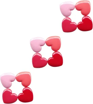 Beaupretty 3sets Heart Shape Refillable Cosmetic Container for Lipstick Eyeshadow and Blusher Lightweight Travel Bottles for Creams for Daily Use and Travel Random Colors Random Color 4pcs*3