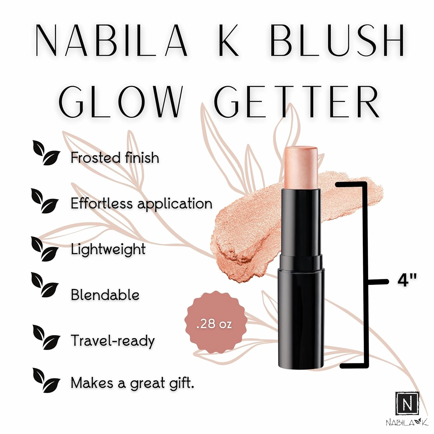 Beauty Stix - Glow Getter - (Highlighter, Blush, Eyeshadow, Lip Liner - 0.28 oz) Glow Getter